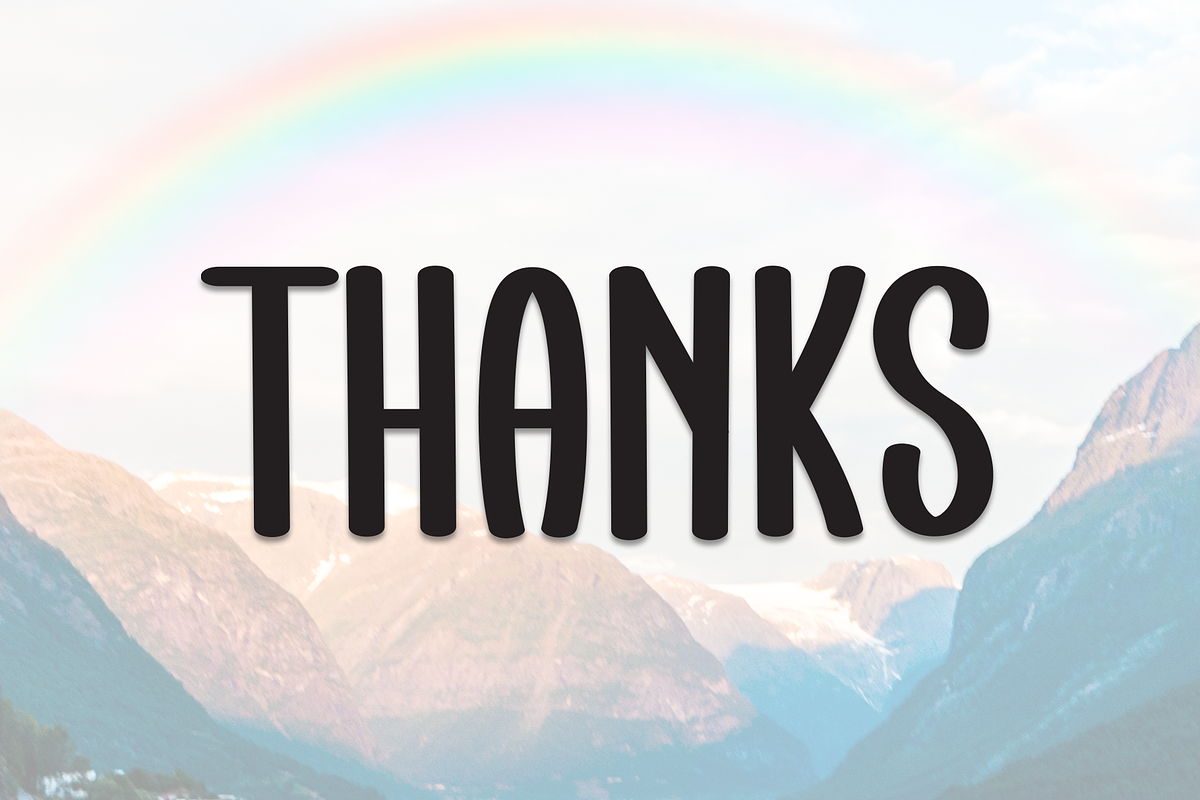 Sunday Rainbow | Script Font, a Script Font by Scratchones (Photo 8 of 8)