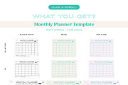 TIME MANAGEMENT_MONTHLY Planner Set, a Stationery Template by GoodNess Graphics (Thumbnail 3 of 8)