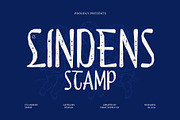 CS Lindens Stamp, a Sans Serif Font by Craft Supply Co. (Thumbnail 1 of 8)