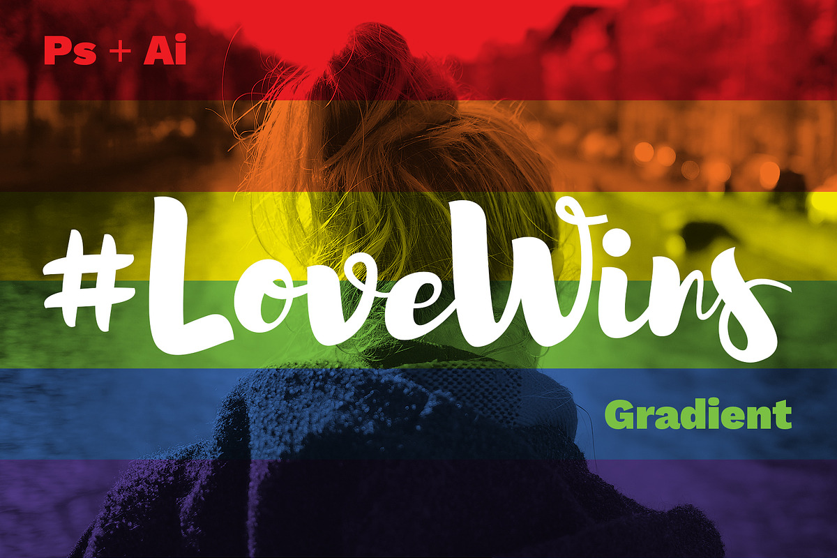 Love Wins | PS & AI Gradients, a Gradient Add-On by Riccardo Anelli (Photo 1 of 5)