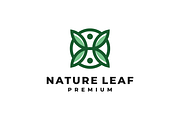Natural Circle four leaf  icon logo, a Branding & Logo Template by mouze_art (Thumbnail 2 of 3)