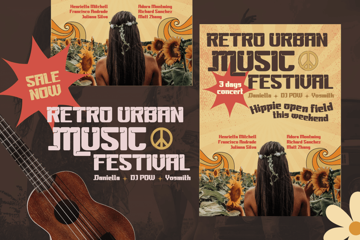 Masteng | Groovy Retro Font, a Font by twinstd (Photo 7 of 14)