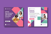 Online Language Learning Social Post, a Social Media Template by MightyDesign (Thumbnail 3 of 7)