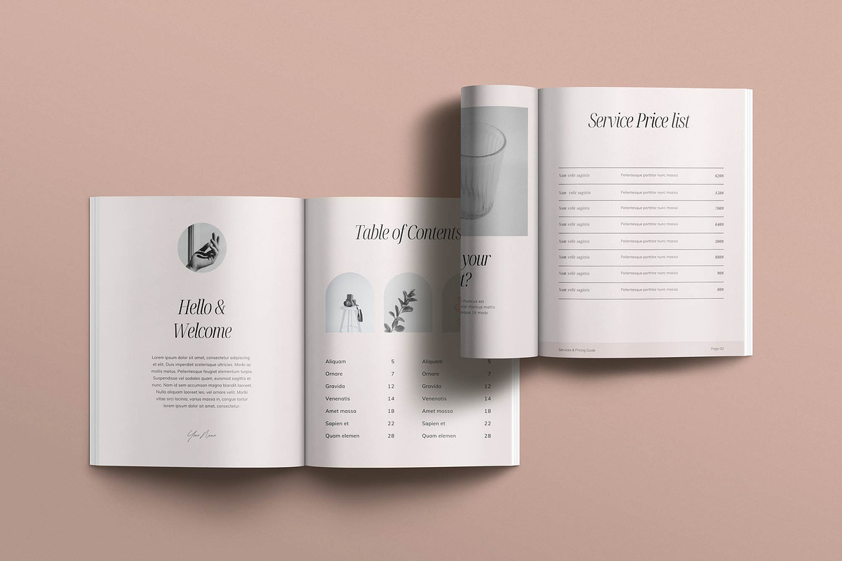 Services & Pricing Guide Template, a Magazine Template by Sierra Creative Studio (Photo 4 of 13)