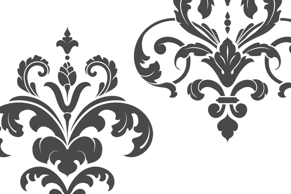 Vintage Damask Ornaments II, a Decorative Illustration by Solana (Photo 2 of 2)