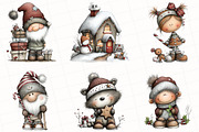 Whimsical Christmas Clipart Bundle, an Illustration by OK Design (Thumbnail 6 of 6)