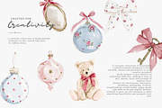 Grandmillennial Christmas Clipart, a Decorative Illustration by Patishop Art (Thumbnail 8 of 14)