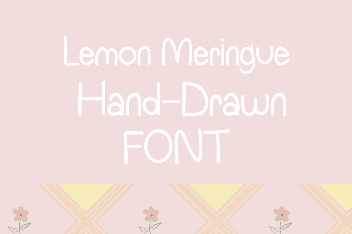Lemon Meringue Handwriting Font, a Handwritten Font by RoxyStudioCo (Photo 1 of 7)