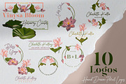 Lotus Logotype Collection Clip art, a Decorative Illustration by CpandoShop (Thumbnail 2 of 5)