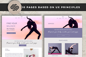 Squarespace Yoga Fitness Website