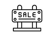 Sale Sign Line Icon, an Icon by Pexelpy (Thumbnail 1 of 2)