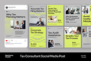 Gray Tax Consultant Instagram Post, a Social Media Template by Neermana (Thumbnail 1 of 4)