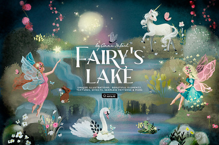 Fairy’s Lake, an Animal Illustration by Anna Babich