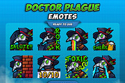 Plague Doctor Twitch Emotes, an Illustration by FNR Graphics (Thumbnail 1 of 5)
