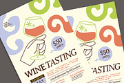 Summer Wine Tasting Flyer, a Flyer Template by Gumico Studio. (Thumbnail 3 of 3)