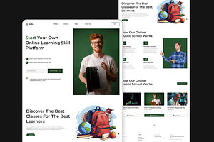 Education Website Landing Page