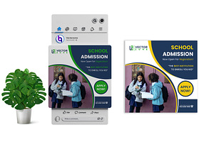 School Admission Social Ads Banner