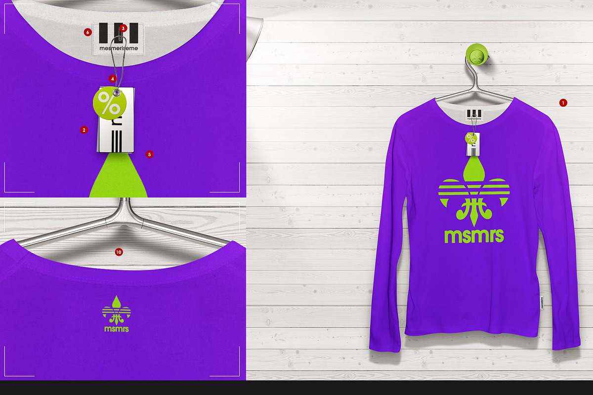 Longsleeve On 5 Stages Mock-up, a Hoody Mockup by Mocca Mockups Store (Photo 64 of 72)
