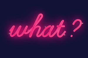 Cursive Neon Type