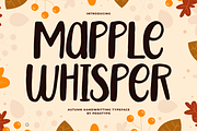 Maple Whisper – Handwritten Font, a Handwritten Font by Pekotype (Thumbnail 1 of 15)