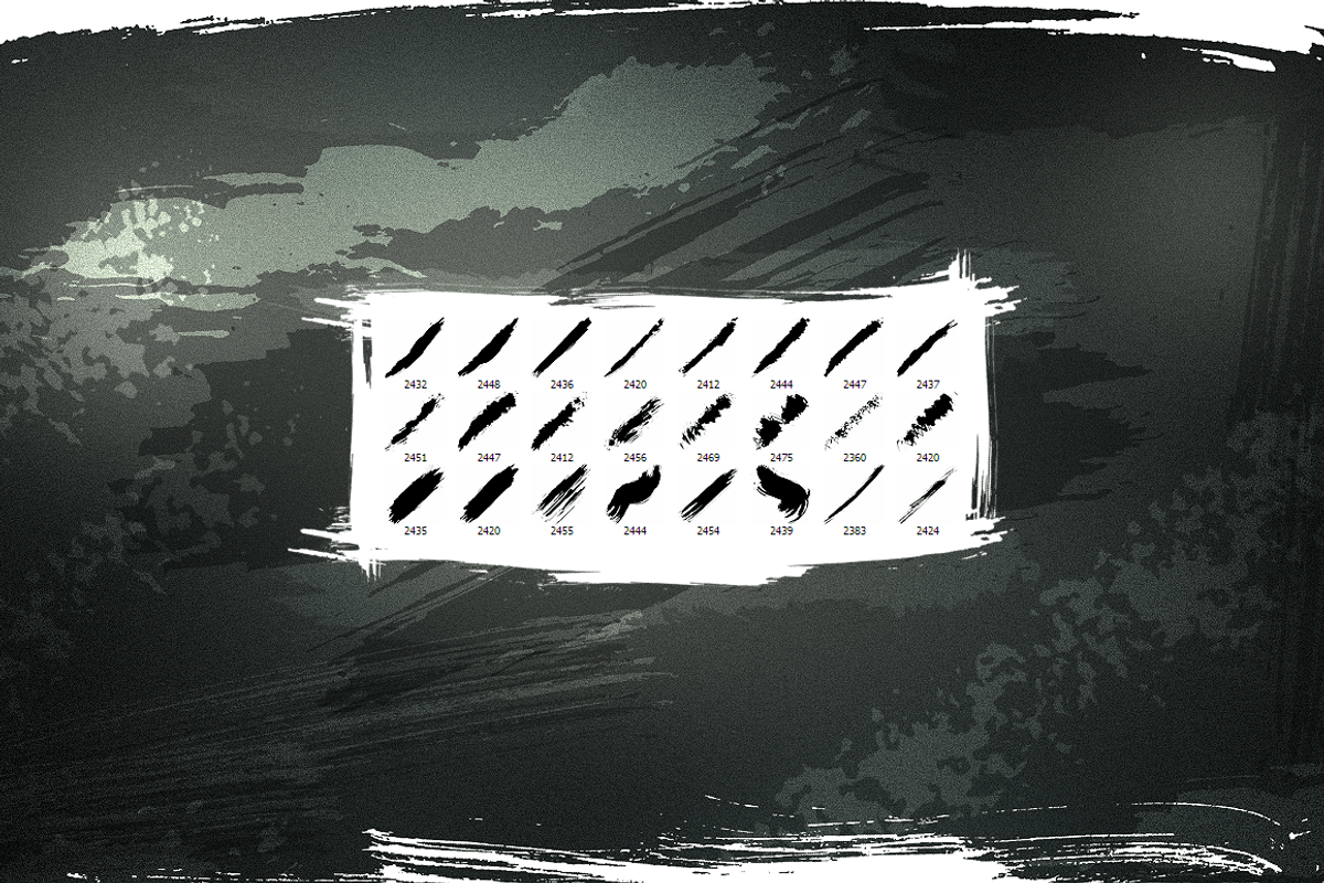 Solid ink brush pack, a Brush Add-On by outlinez (Photo 2 of 4)