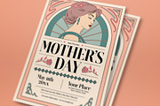 Pink Cream Mothers Day Flyer Set, a Flyer Template by graphicook (Thumbnail 2 of 3)
