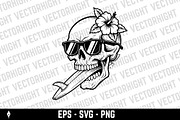 skull wearing sunglasses, an Animal Illustration by Vectorhight (Thumbnail 2 of 3)