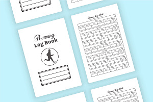 Running Log Book KDP Interior Vector