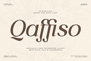 Qaffiso – Luxury & Elegant Modern, a Serif Font by roomspace creative lab (Thumbnail 1 of 11)
