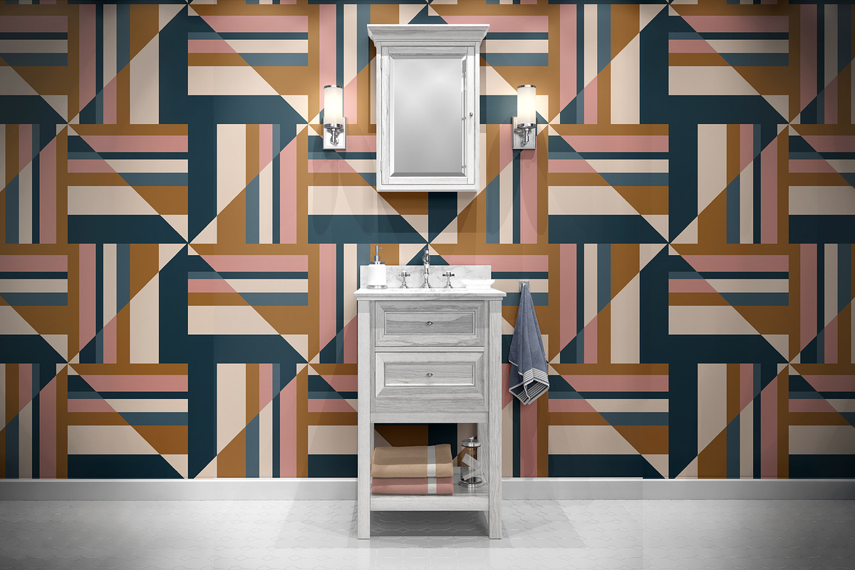 Colorful Triangle Geometric Pattern, a Pattern Graphic by StudioGlouna (Photo 5 of 9)