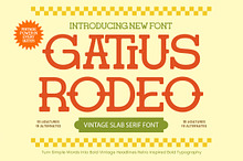 Gatius Rodeo Vintage Slab Serif
