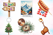 Outdoorsy Dad Father's Day Clipart, a Seasonal Illustration by Canvas Craft (Thumbnail 4 of 8)