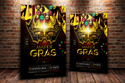 Mardi Gras Party Flyer Template, a Flyer Template by MergeIdea (Thumbnail 2 of 3)