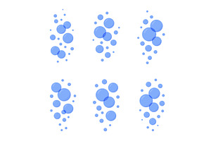 Soft transparent bubbles. Abstract, an Illustration by GraphiShop