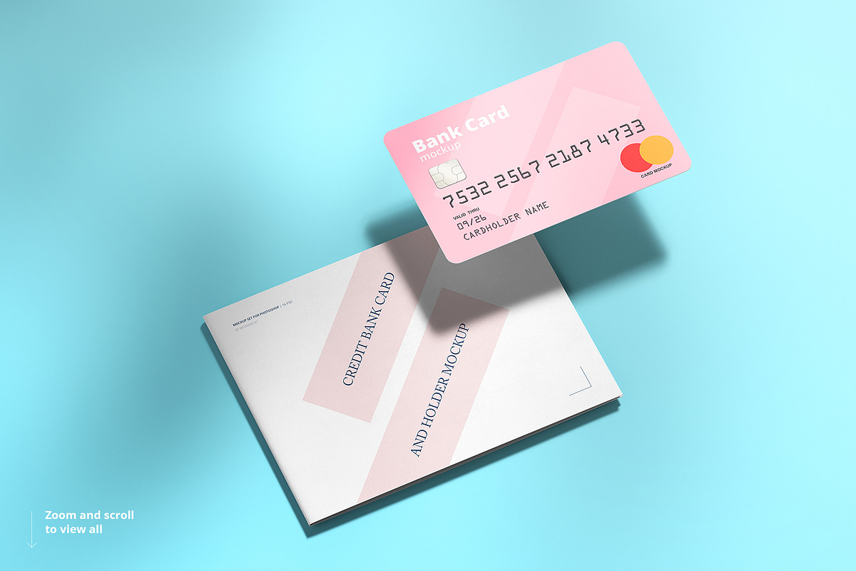 Credit / Bank Card Mockup, a Merchandise Mockup by WebAndCat (Photo 7 of 11)