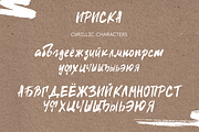 Iriska Brush Font Latin & Cyrillic, a Script Font by SOVA (Thumbnail 5 of 8)