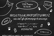 LAZY MEOW. Handwitten fonts+cliparts, a Handwritten Font by Ivanna-Ivashka (Thumbnail 2 of 12)