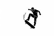 skateboard trick silhouettes showcas, an Illustration by Amazin_art (Thumbnail 27 of 31)
