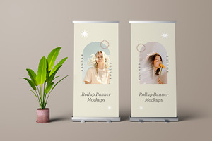 Roll Up Banner Mockups