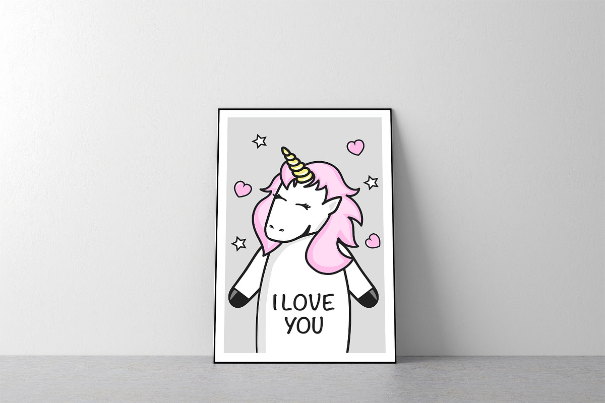 Vector unicorns set, 4 vector seamle, a Pattern Graphic by Olena Halahan (Photo 5 of 5)