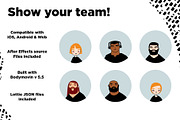 18 SVG animated avatars, a Person Illustration by PATCHPO (Thumbnail 2 of 5)