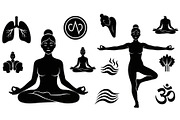 Yoga Meditation Silhouette Vector Bu, an Illustration by Artivon (Thumbnail 15 of 40)