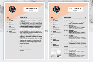 Lily Resume Template Cover