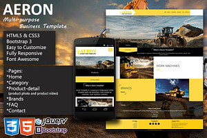 Aeron Multipurpose Business Template