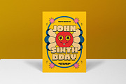 Retro Kids Birthday Invitation, an Invitation Template by graphicook (Thumbnail 3 of 3)