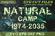 Natural Camp Font, SVG font cut file, a Font by Tattoo Worker Studio (Thumbnail 1 of 4)