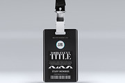 Luxury Black ID Badge, a Card Template by Tzochko (Thumbnail 2 of 6)