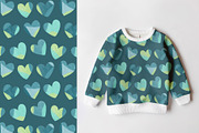 Blue hearts, a Pattern Graphic by Olena Kuznietsova (Thumbnail 7 of 9)