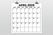 2029 Square 12x12 Large No. Calendar, a Stationery Template by Running With Foxes (Thumbnail 2 of 5)