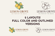 Lemon Grove Logo Template for Canva, a Branding & Logo Template by CactusGroveBranding (Thumbnail 3 of 7)
